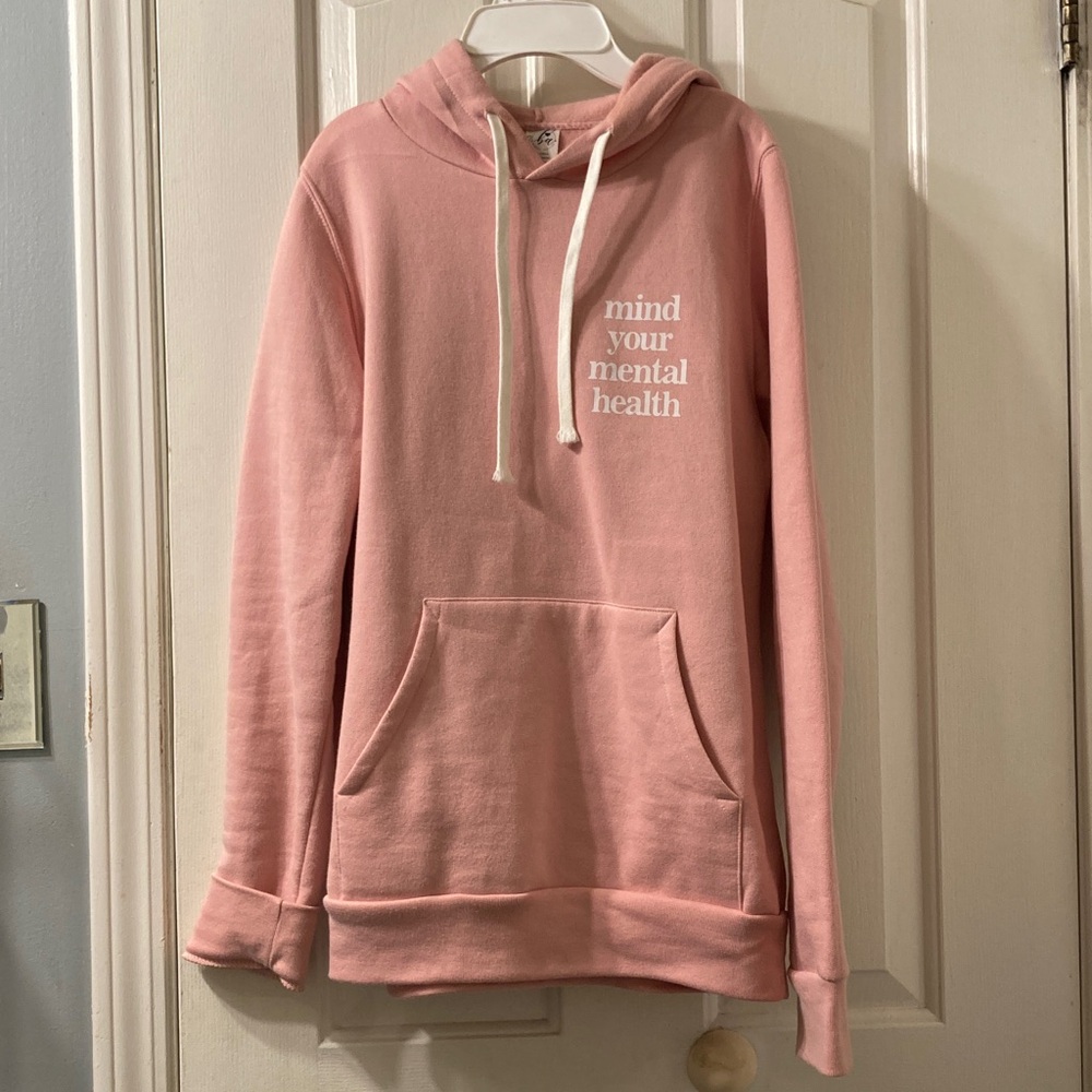 Rose Pink Hoodie Mental Health awareness